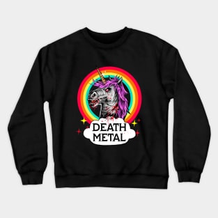 DEATH METAL UNICORN Crewneck Sweatshirt